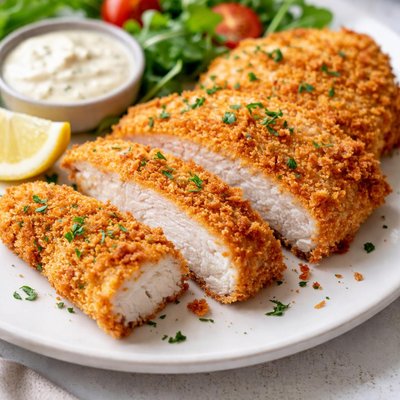 Breaded chicken fillet