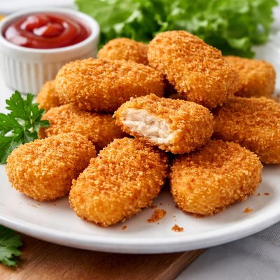 Breaded chicken nugget