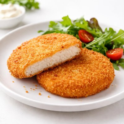 Breaded chicken pattie