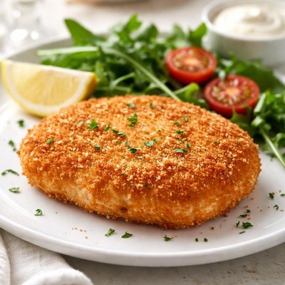 Breaded chicken patty