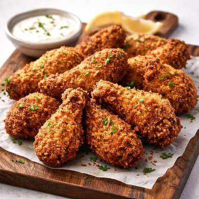 Breaded chicken wings