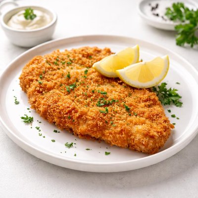 Breaded chickenschnitzel