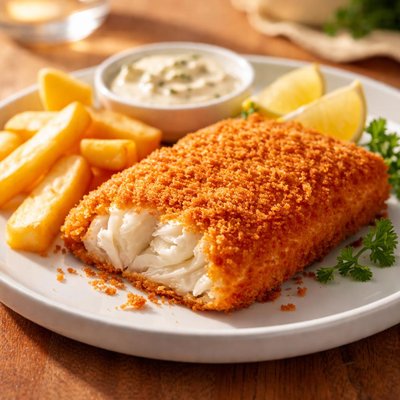 Breaded chunky cod fillet