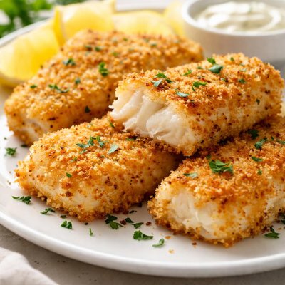 Breaded cod