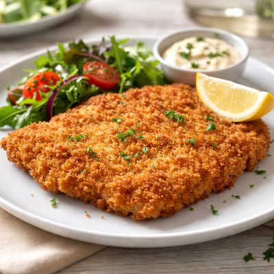 Breaded meat cutlet