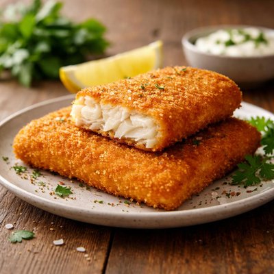 Breaded pollock fillet