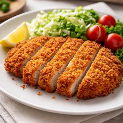 Breaded pork cutlet