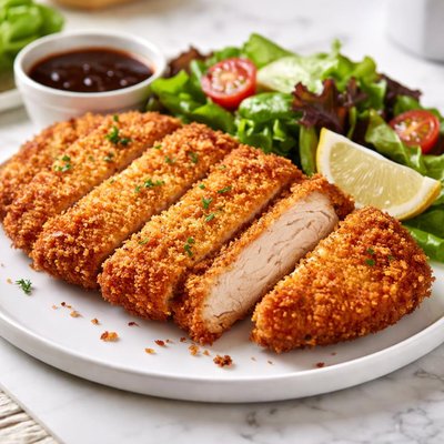 Breaded pork cuttlette