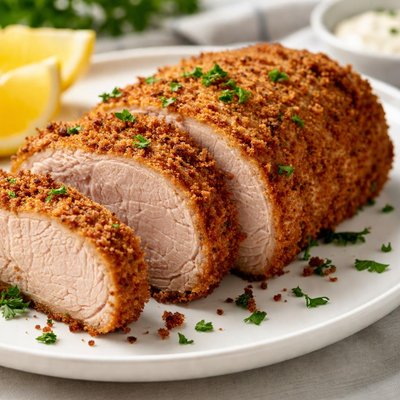 Breaded pork tenderloin