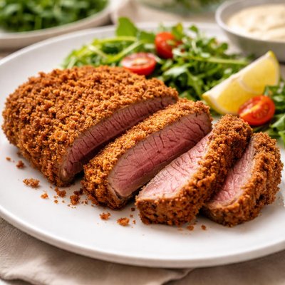 Breaded steak