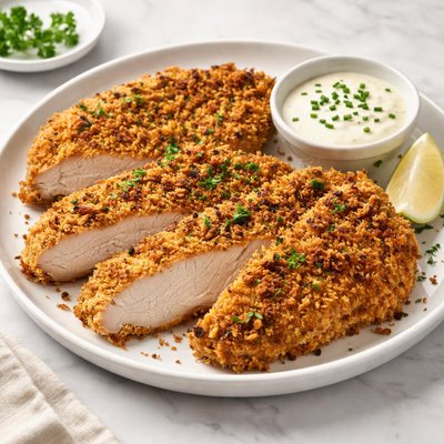 Breaded turkey