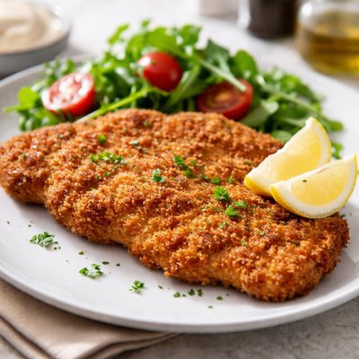 Breaded veal cutlet