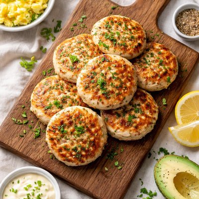 Breakfast chicken patties