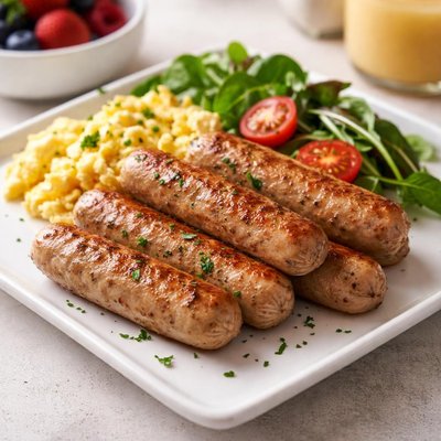 Breakfast chicken sausages