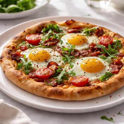 Breakfast pizza