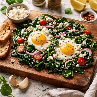 Breakfast spinach