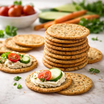 Breton garden vegetable crackers