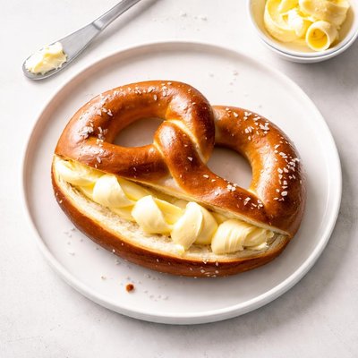 Bretzel with butter