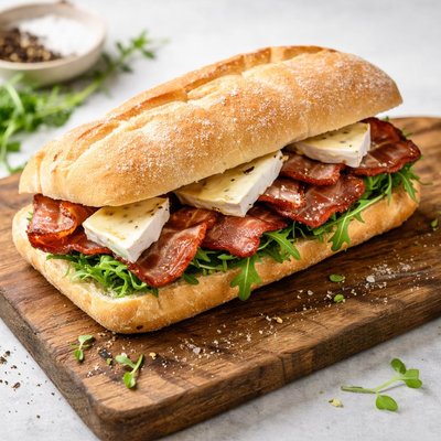 Brie and bacon ciabatta