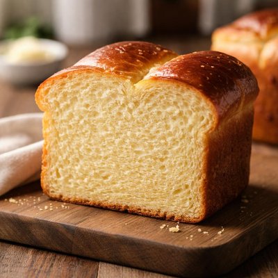 Brioche bread thick slice