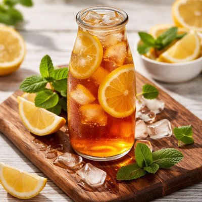 Brisk lemon tea