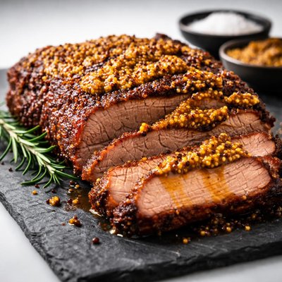 Brisket with mustard