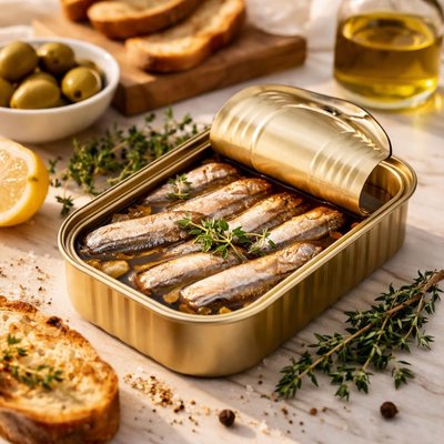 Brislings sardines in olive oil