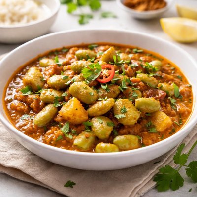 Broad beans curry
