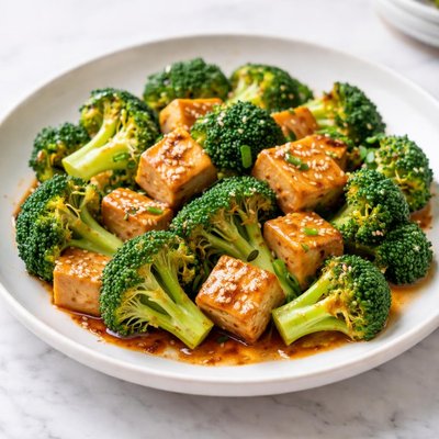 Broccoli and beancurd