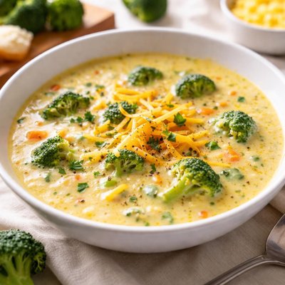 Broccoli and cheese soup