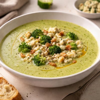 Broccoli and stilton soup