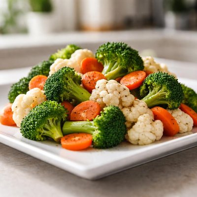 Broccoli carrot and cauliflower mix
