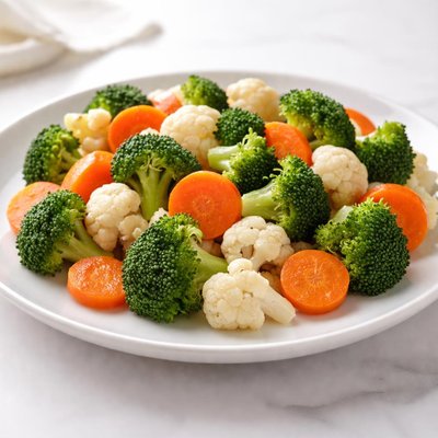 Broccoli cauliflower and carrot medley