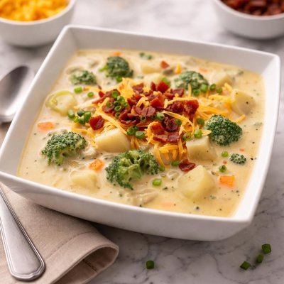 Broccoli cheddar potato soup