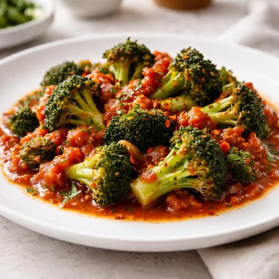 Broccoli in tomato sauce