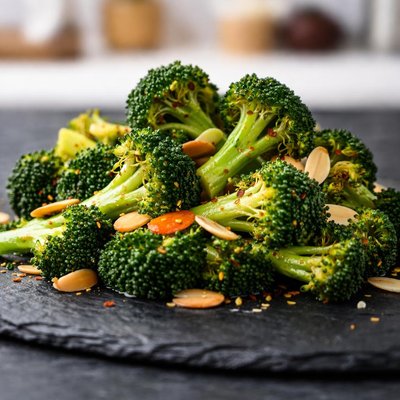 Broccoli mit mandeln