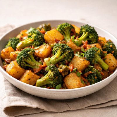 Broccoli potatoes masala