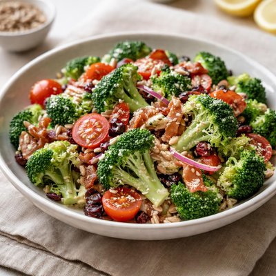 Broccoli salad shoots
