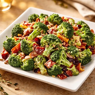 Broccoli salad with bacon
