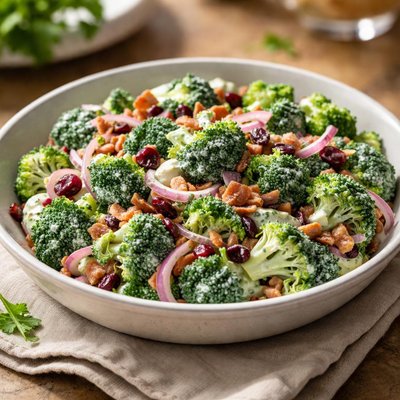 Broccoli salad with yogurt dressing