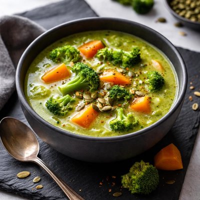 Broccoli sweet potato soup