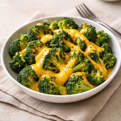 Broccoli with cheddar