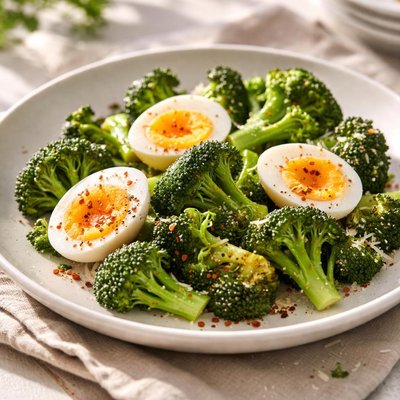 Broccoli with eggs