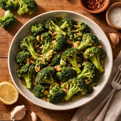 Broccoli with garlic