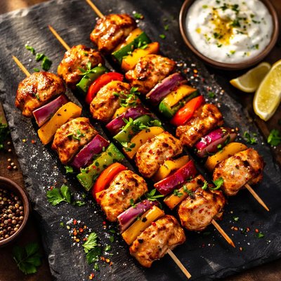Brochettes de poulet