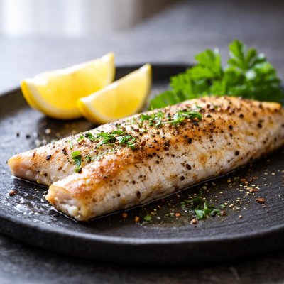 Broiled whiting filet