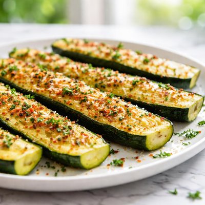 Broiled zuchinni