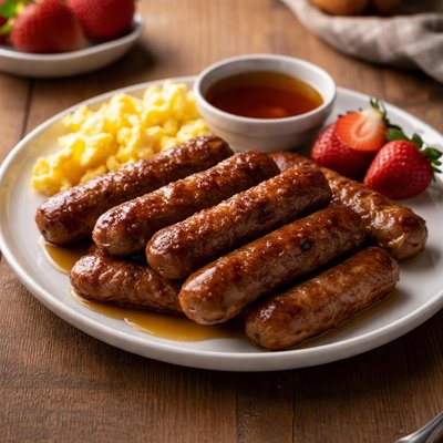 Brown and serve maple sausage