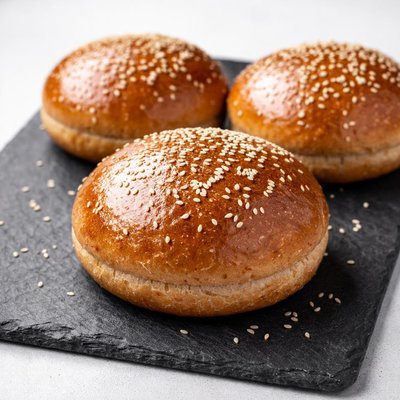 Brown burger bread