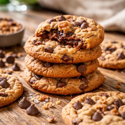 Brown butter chocolate chip toffee cookie
